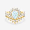 Anastasia – Pear Opal Ring Set