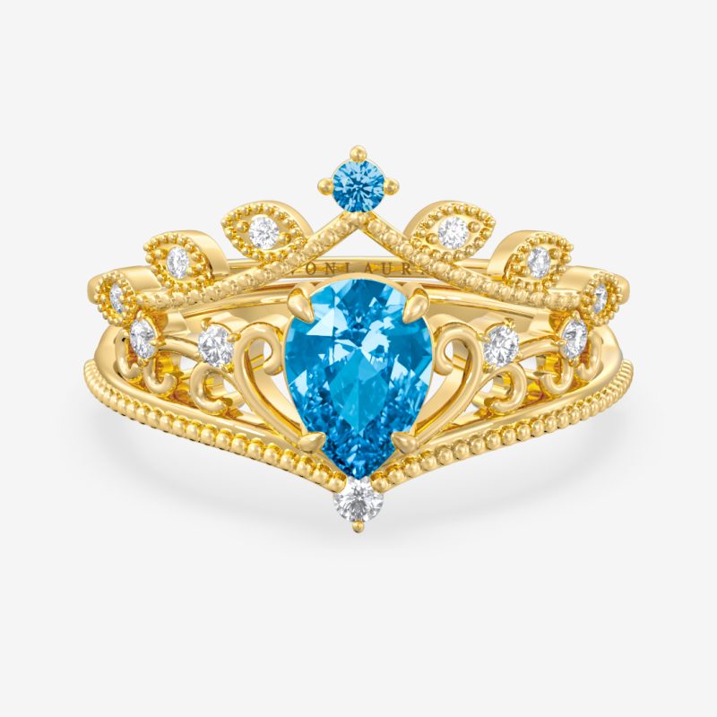 Seraphine – Blue Sapphire Ring Set