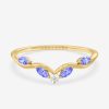 Celestine – Diamond & Blue Sapphire Band